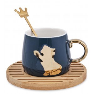 Чайная пара Золотистый котик