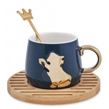 Чайная пара Золотистый котик