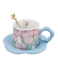 Чайная пара Пушистик в тюльпанах