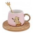 Чайная пара Золотистая кошечка