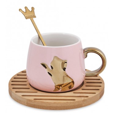 Чайная пара Золотистая кошечка