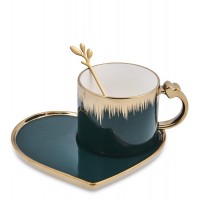 Чайная пара Золотое сердечко