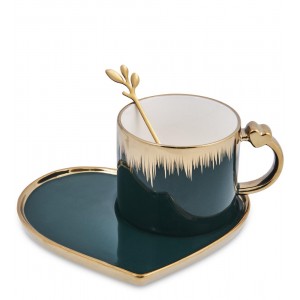 Чайная пара Золотое сердечко