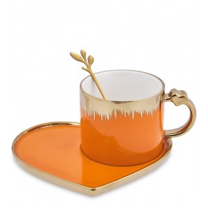 Чайная пара Апельсиновое сердце