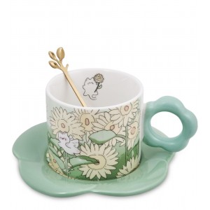 Чайная пара Котенок в ромашках
