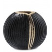 Керамическая ваза Черный шелк
