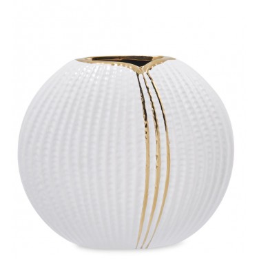 Керамическая ваза Белый шелк