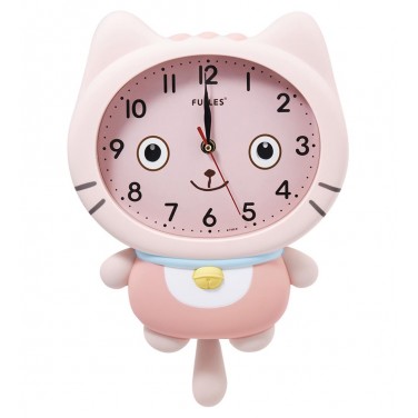 Часы настенные Розовый котенок