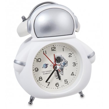 Часы-будильник Серебристый космонавт