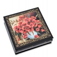 Шкатулка Маковый букет (ручная работа)