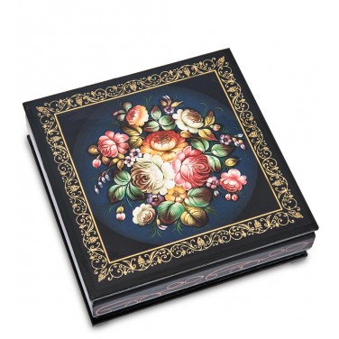 Шкатулка Розовый букет (ручная работа)