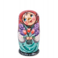 Матрешка Софья с тюльпанами