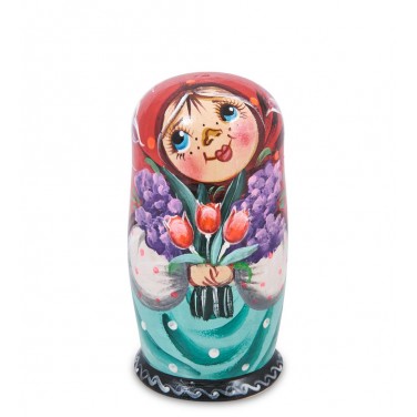 Матрешка Софья с тюльпанами