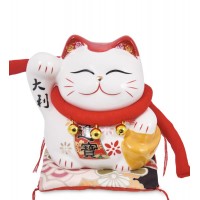 Копилка Кот с красным шарфом