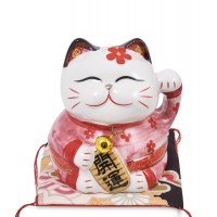 Копилка Кот с цветочком