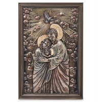 Панно Иосиф и Мария с младенцем