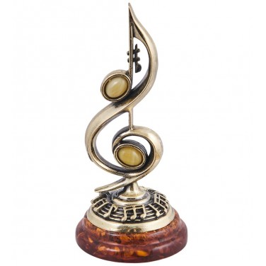 Фигурка Скрипичный ключ (янтарь)