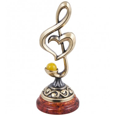 Фигурка Мелодия любви (янтарь)