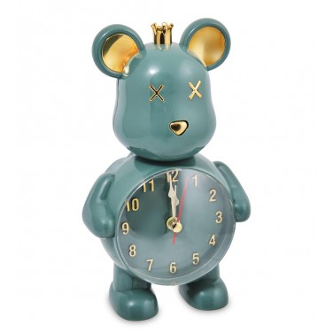 Часы-будильник Бирюзовый медвежонок