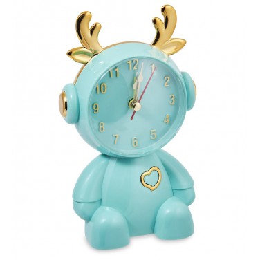 Часы-будильник Олененок с сердечком