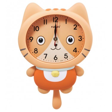 Часы настенные Рыжий котенок