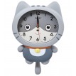 Часы настенные Серый котенок
