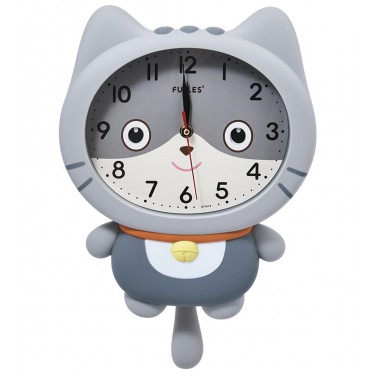 Часы настенные Серый котенок