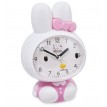 Часы-будильник Белый зайка