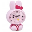 Часы-будильник Розовый зайчонок
