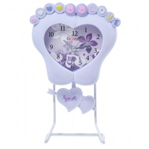 Настольные часы Фиалковое сердце Настольные часы Фиалковое сердце