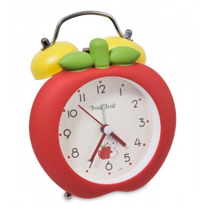 Часы-будильник Зайка с яблочком