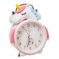 Часы-будильник Розовый единорог