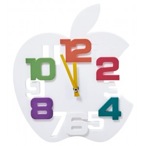 Часы настенные Белое яблоко