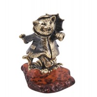 Фигурка Котенок в луже (янтарь) Фигурка Котенок в луже (янтарь)