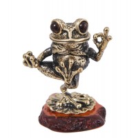 Фигурка Лягушонок эквилибрист (янтарь)