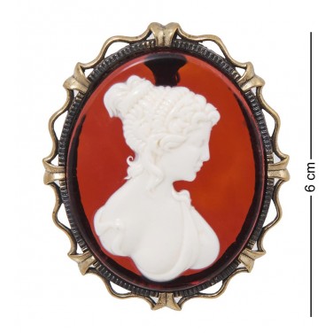 Брошь Камея (янтарь)