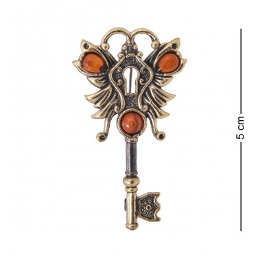 Фигурка - брошь Ключ - бабочка (янтарь)