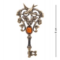 Фигурка - брошь Ключик - ласточка (янтарь) Фигурка - брошь Ключик - ласточка (янтарь)