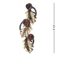 Фигурка - брошь Веточка дуба (янтарь) Фигурка - брошь Веточка дуба (янтарь)