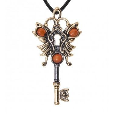 Подвеска Волшебный ключик (янтарь)