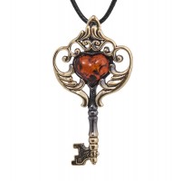 Подвеска Крылатый ключик (янтарь) Подвеска Крылатый ключик (янтарь)