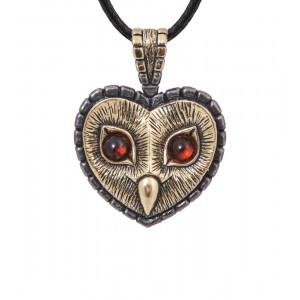 Подвеска Совушка (янтарь)