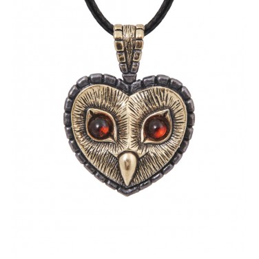 Подвеска Совушка (янтарь)