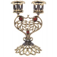 Подсвечник Цветочное сердце (янтарь) Подсвечник Цветочное сердце (янтарь)