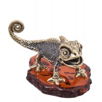 Фигурка Задорная ящерица (янтарь) Фигурка Задорная ящерица (янтарь)