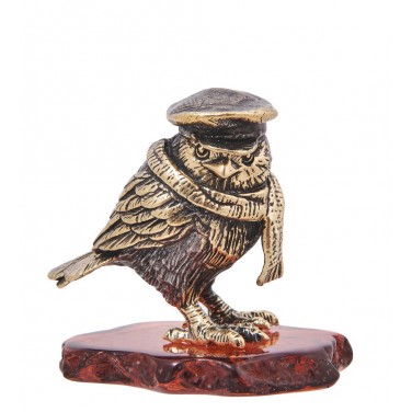 Фигурка Воробей Бендер (янтарь)