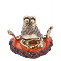 Фигурка Лягушка в шоке (янтарь)