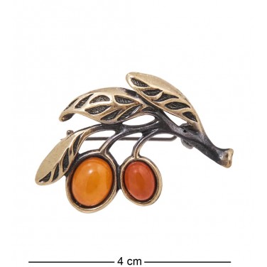 Фигурка - брошь Оливковая ветвь (янтарь) Фигурка - брошь Оливковая ветвь (янтарь)