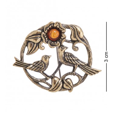 Фигурка - брошь Сад чудес (янтарь)