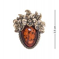 Фигурка - брошь Цветочное настроение (янтарь) Фигурка - брошь Цветочное настроение (янтарь)